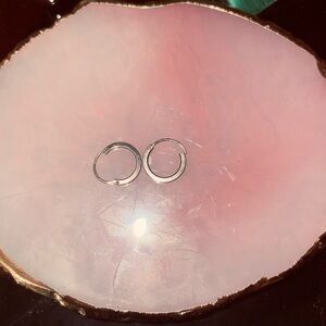 Sterling silver hoops